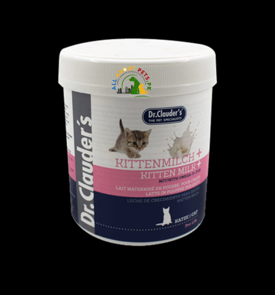 Dr. Clauder's Cat Milk – lactose free healthy cat milk supplement in Pakistan for kittens and adult cats
🏷 Product Tags (comma-separated)
