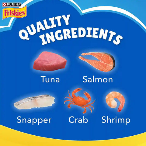Image of Friskies Adult Seafood Sensations Dry Cat Food – Salmon, Tuna & Shrimp