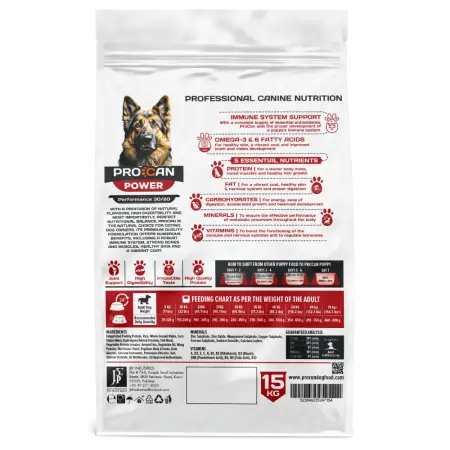 Image of Procan Power Formula Dog Food in Pakistan – Premium Nutrition for Active Dogs