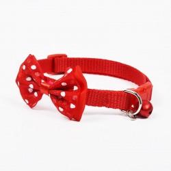 Image of Pet Bow Collar Adjustable For Cats & Puppies - AllAboutPetsPk