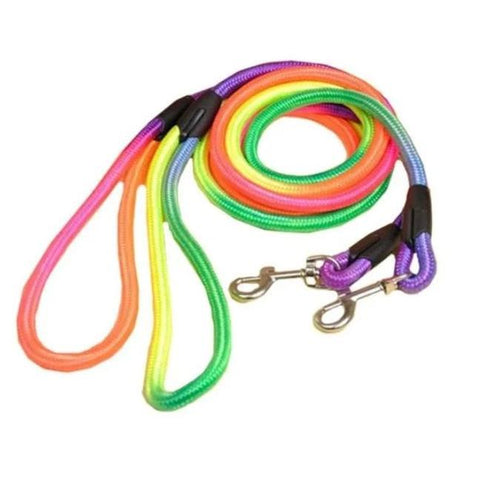 Image of Rainbow nylon Dog Leash, 14mm thickness and 44 inches long available at allaboutpets.pk in pakistan