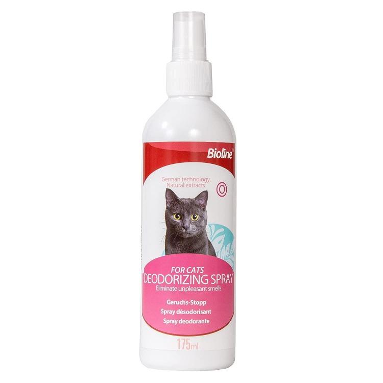 Bioline Deodorizing Spray for Cats 175ml available at allaboutpets.pk