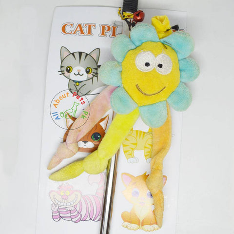 Image of Cat Teaser Toy flower available in Pakistan at allaboutpets.pk