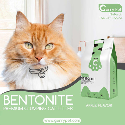 Image of Gerry Pet Bentonite Cat litter apple scent available online at allaboutpets.pk in Pakistan