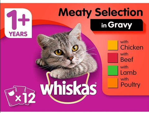 Image of Whiskas 1+ Pouches Casserole Meaty Selection in Jelly 85g available in pakistan at allaboutpets.pk