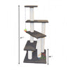 Cat Scratch Post 4 Level spiral Tree With Tops & Toy Ball available in Pakistan at allaboutpets.pk