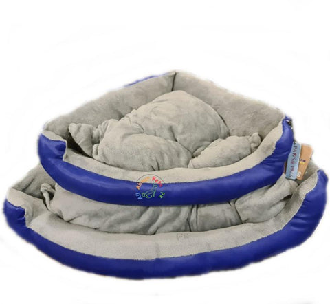 Image of Comfy Plush Cat/Dog Bed triangle Shape