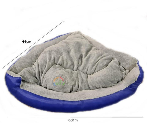 Image of Comfy Plush Cat/Dog Bed Pizza Shape available at allaboutpets.pk in Pakistan