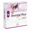 Drontal Plus for dogs, Round and Tapewormer prevents gastrointestinal worms: roundworm, hookworm, whipworm and tapeworm (including hydatid tapeworm) available at allaboutpets.pk in pakistan
