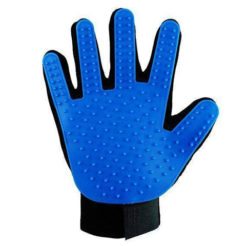 Image of Pet Grooming Glove Blue, cat grooming glove, dog grooming glove available at allaboutpets.pk in pakistan.