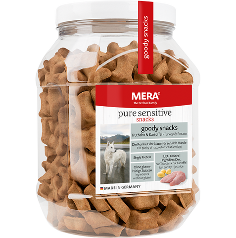 Image of mera pups sensitive dog snacks, dog treats available at allaboutpets.pk in Pakistan