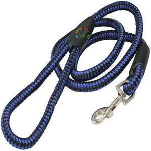 Dog Nylon Rope Leash 4ft blue and black color  available at allaboutpets.pk in Pakistan