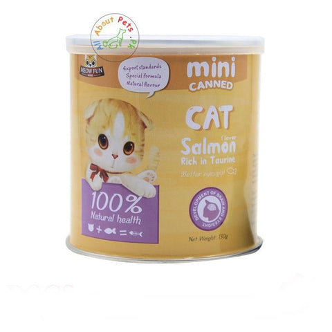 Image of MEOW FUN Cat Salmon Prebiotics Powder Supplement 130g available at allaboutpets.pk in Pakistan