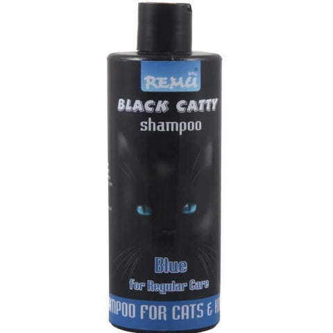 Image of Remu Cat Shampoo Black Catty Blue Persian cat shampoo available at allaboutpets.pk in pakistan.