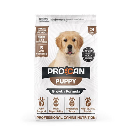 Image of Procan dog food, procan Puppy Food 3kg available at allaboutpets.pk in Pakistan