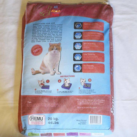 Image of Remu Easy Clean Cat Litter 20L  available online for home delivery at allaboutpets.pk in pakistan.