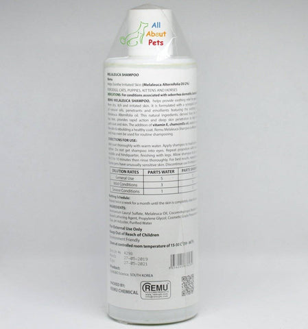 Image of Remu Melaleuca (Tea Tree) Shampoo Cats & Horses, Persian cat shampoo available at allaboutpets.pk in pakistan.