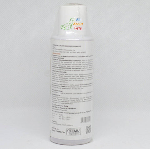 Image of Remu Chlohex Shampoo For Cats , Persian cat shampoo, anti Itching available online at allaboutpets.pk in pakistan.