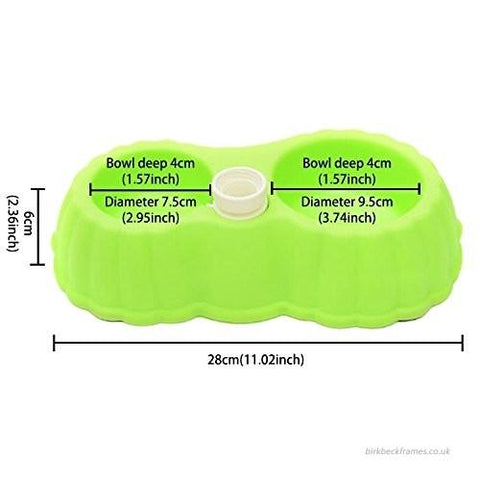 Image of Pet Food & Water Dispenser for cats and dogs green color available at allaboutpets.pk in pakistan.
