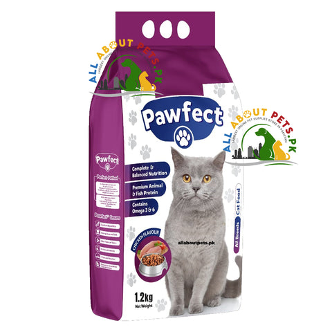 Image of Pawfect Cat Food, Balance and healthy Cat Food, For All Breed, 1.2 Kgs - AllAboutPetsPk