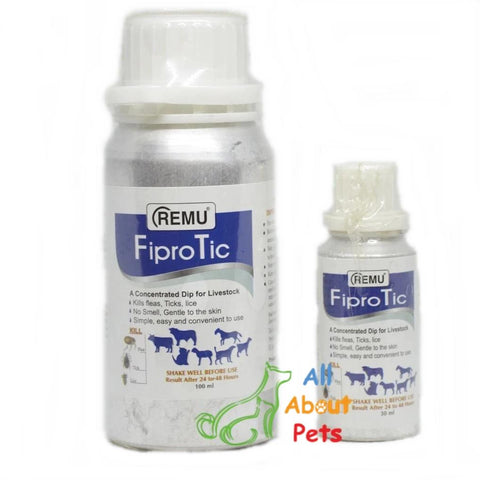 Image of Remu FiproTick for dogs and cats kills fleas, ticks, lice available online at allaboutpets.pk in pakistan.