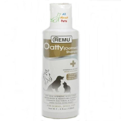 Image of Remu Oatty Shampoo For Dogs, deodorizes & moisturizes scaling and common bacterial & fungal infections effectively available online at allaboutpets.pk in pakistan.