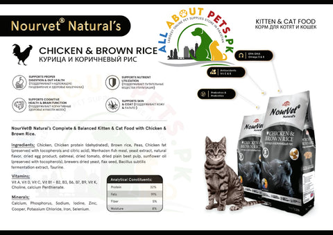 Image of Nourvet Natural Cat Food – 1 KG - AllAboutPetsPk