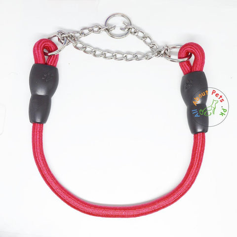 Image of Pet Touch Dog Choke Rope Collar red color available at allaboutpets.pk in Pakistan