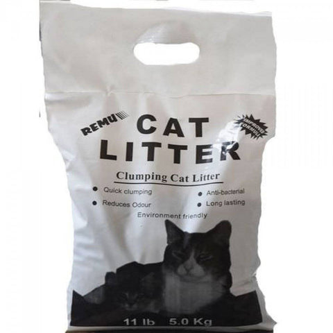 Image of Remu Clumping Cat Litter 5 KG, Quick Clumping, Reduces Odor, Anti Bacterial, Long Lasting available at allaboutpets.pk in pakistan.