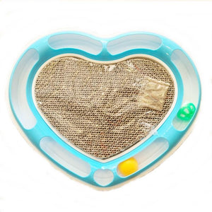 Heart Shape Cat scratcher pad board Toy available at allaboutpets.pk in Pakistan