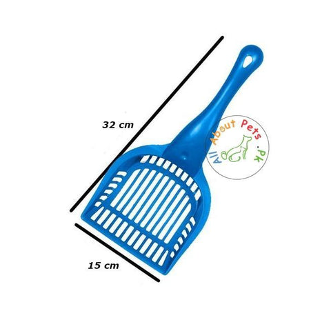 Image of Cat Litter Scoop, large size blue litter scoop available at allaboutpets.pk in Pakistan.