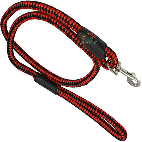 Image of Dog Nylon Rope Leash 4ft blue and black color  available at allaboutpets.pk in Pakistan