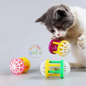 Cat Toy with bell Six-Column Dumbbell available at allaboutpets.pk