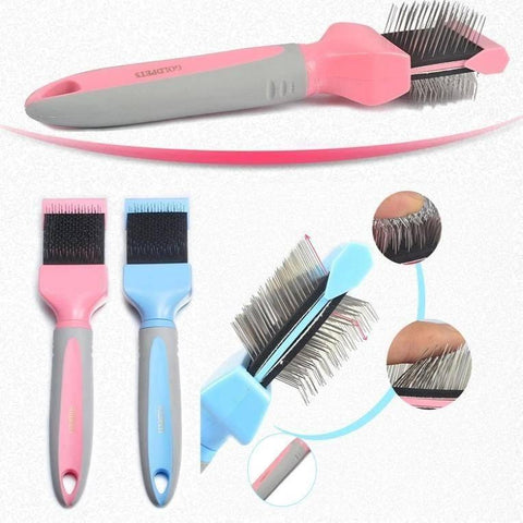 Image of GOLDPETS 2 Sided Cat & Dog Slicker Comb Brush available at allaboutpets.pk in pakistan.