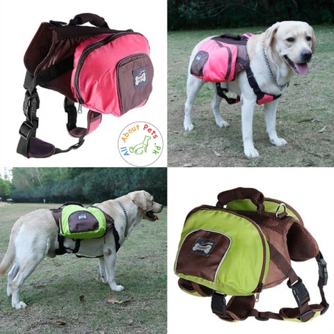 Image of Luxury Pet Outdoor Backpack, Dog Adjustable Saddle Bag Harness available at allaboutpets.pk in Pakistan