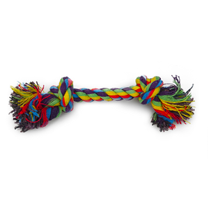Dog Rope chew Toy Double Knot, puppy chew toy Multi-color available in Pakistan at allaboutpets.pk
