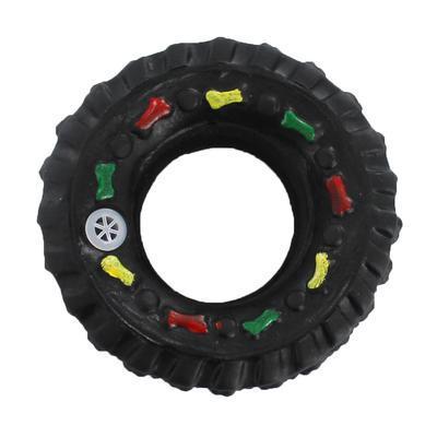 Image of Tyre Shape Squeaky Chew Teether  Joy available at allaboutpets.pk in Pakistan
