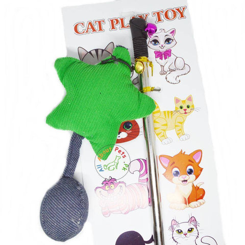 Image of Cat Teaser Toys green shooting star available in Pakistan at allaboutpets.pk