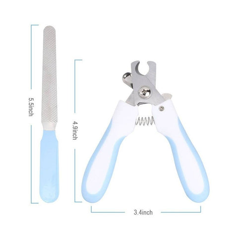 Image of Nail Clipper & File for Cats & Dogs with safety stop available at allaboutpets.pk in pakistan.