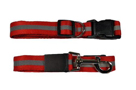 Smart Way Collar & Leash Reflective Strip red color available at allaboutpets.pk in pakistan.