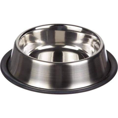 Image of Steel silver feeding bowls for cats & dogs available at allaboutpets.pk in Pakistan