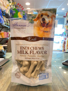 Endi Chews Milk Flavour Treat for Dogs - Natural, Palatable, Healthy Treats