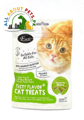 ENDI Fish Flavored Cat Treats – tasty round shape 60g cat snacks in Pakistan for healthy, crunchy, and rewarding snacking