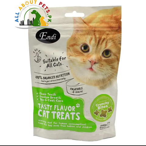 Endi Cat Treat - Star Shape Cat Snack 60g - For Kittens & Cats - Crunchy Treats Snack Dry Food