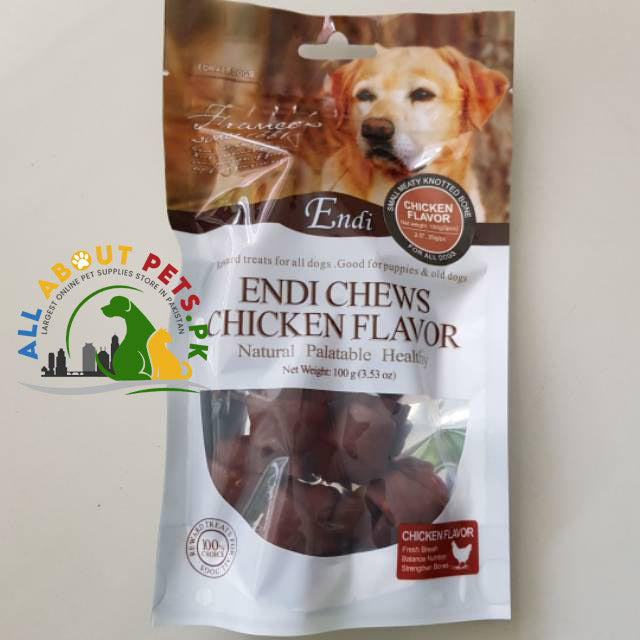 Endi Chews Chicken Flavour Sticks for Dogs – tasty, long lasting chicken dog treats for healthy chewing and oral care