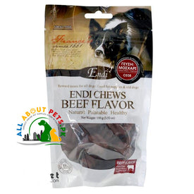 Endi Chews Dog Treats Beef Flavor – tasty beef dog chews that support oral health and long lasting chewing satisfaction