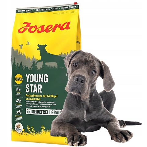 Image of Josera Adult Dog YoungStar Food – grain-free kibble for growth and adult maintenance