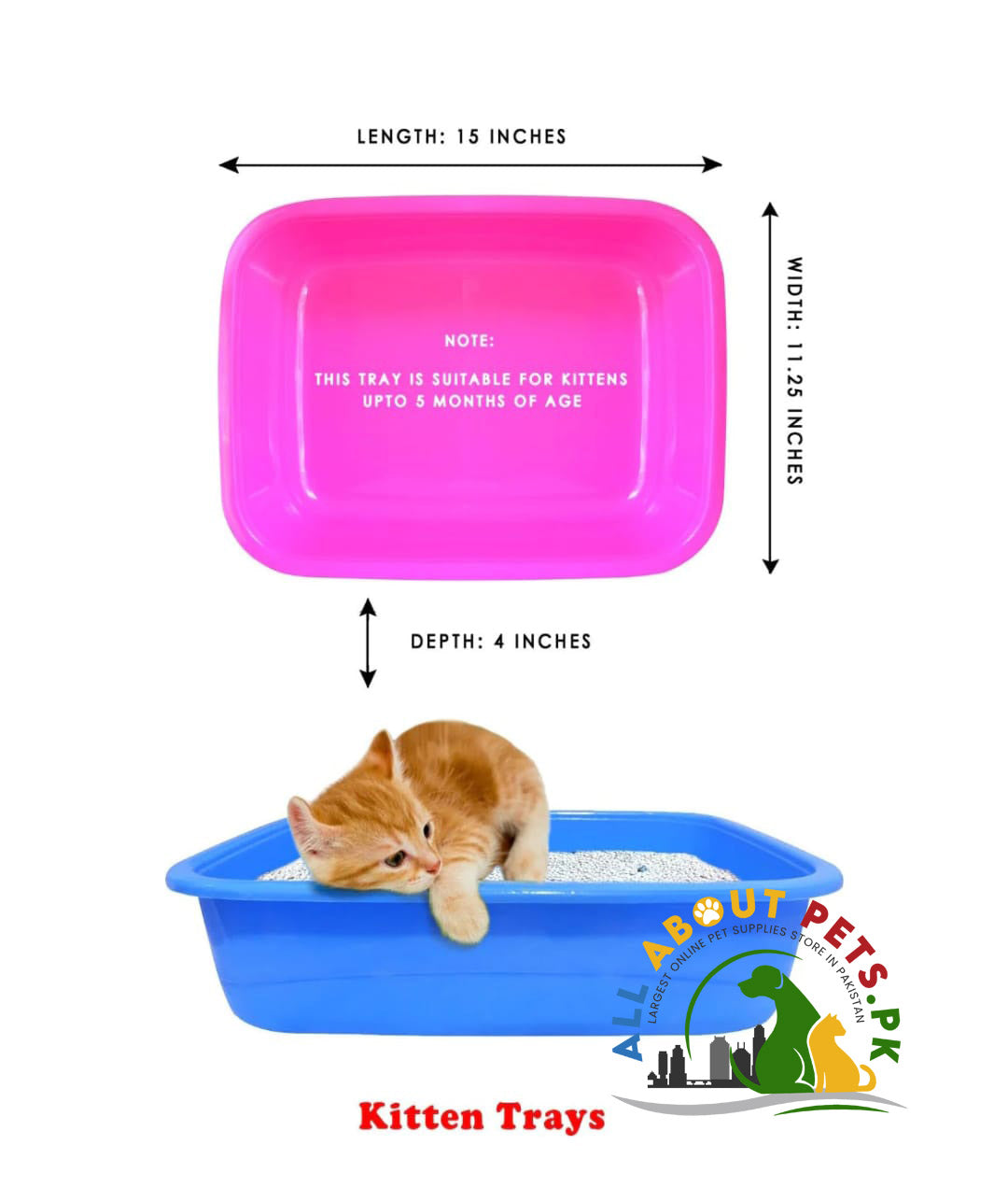 Kitten Starter Pack – small size kitten essentials kit with food, litter tray, scoop, and toys in Pakistan