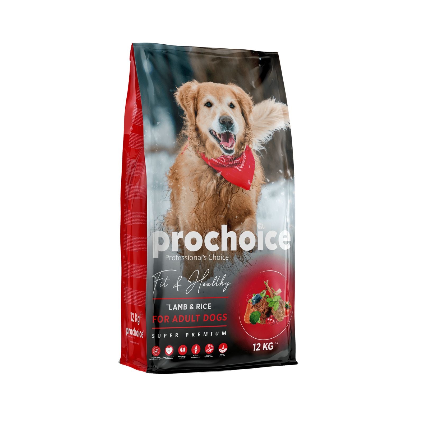 Prochoice Fit And Healthy Adult Dog Food – lamb & rice formula with salmon oil and joint support for active dogs