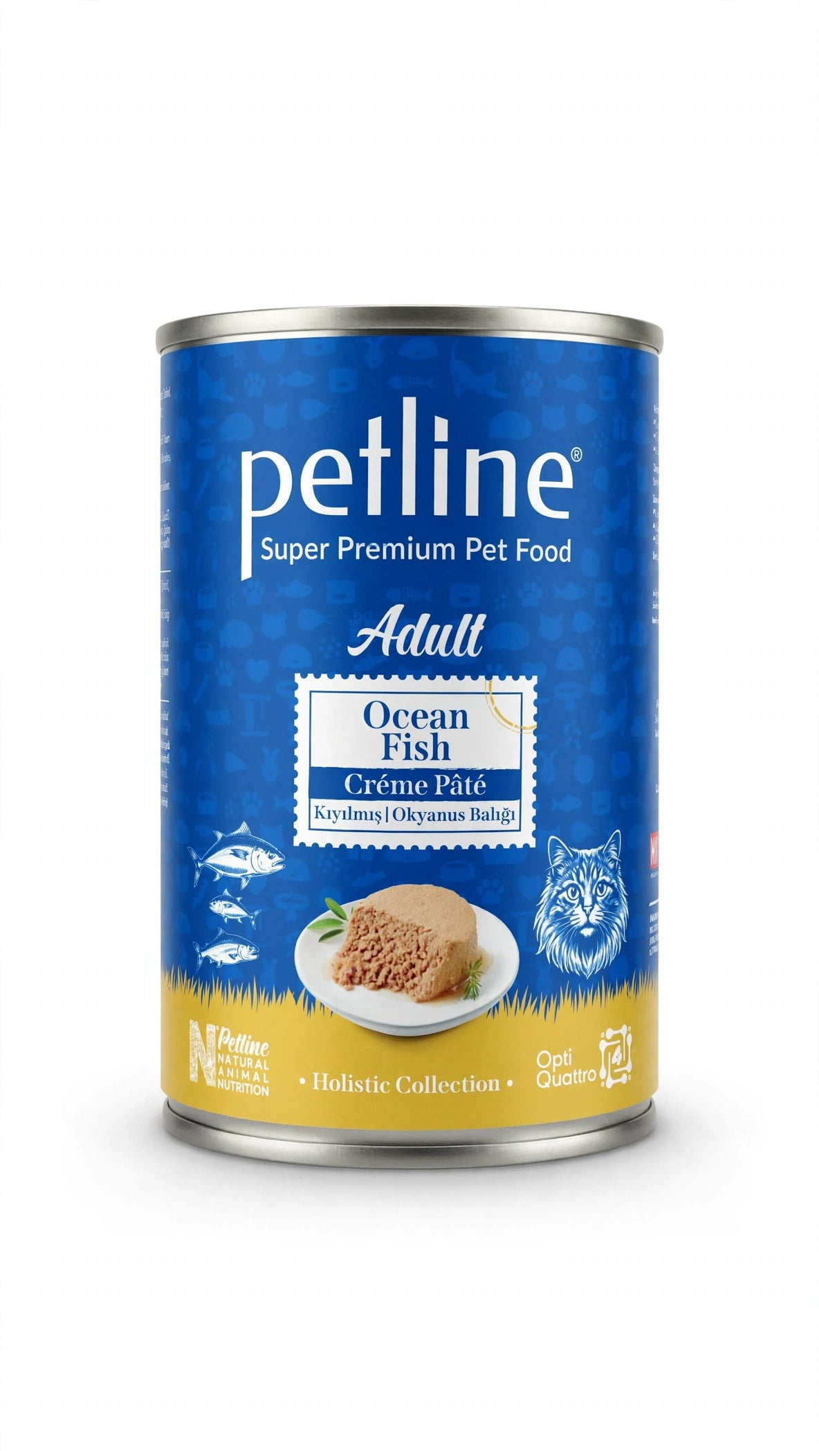 Petline Super Premium Adult Cat Can - Ocean Fish Crème Pâté 400g |